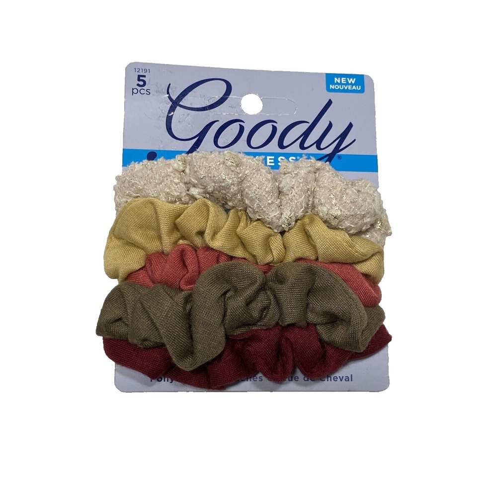 goody ouchless HAIR TIES 5 pack womens girls accessories